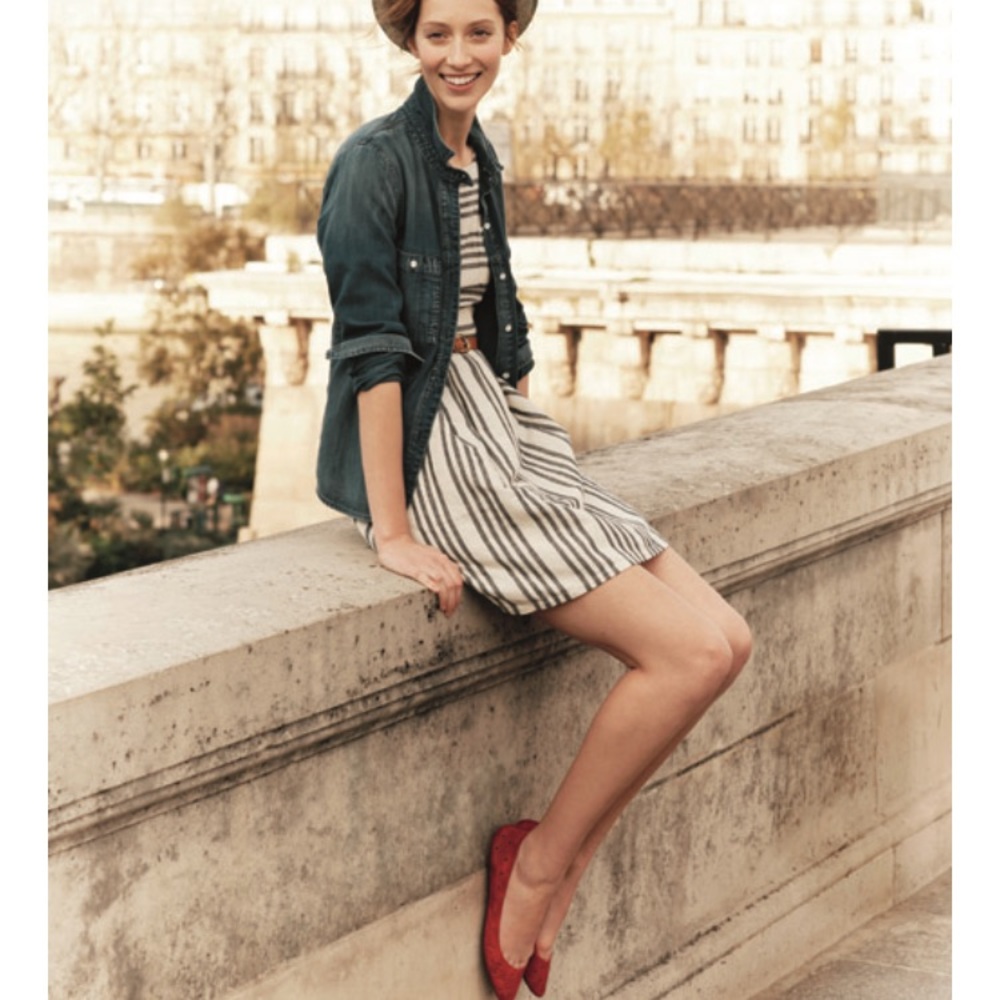 Madewell Broadway Country Songbird stripe dress
